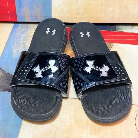 Shoes Mens Under Armour Slippers 4d Foam Sandals Mens Size 13